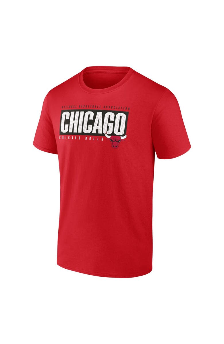FANATICS Men's Fanatics Branded Red Chicago Bulls Box Out T-Shirt, Alternate, color, Red