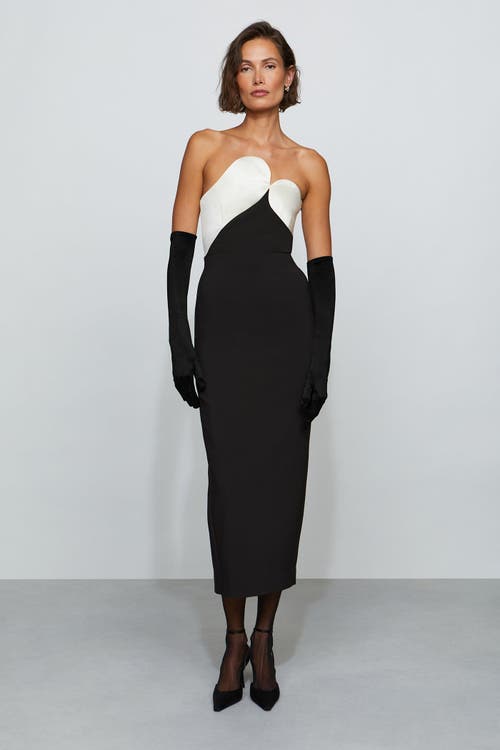 Et Ochs Court Combo Dress In Black