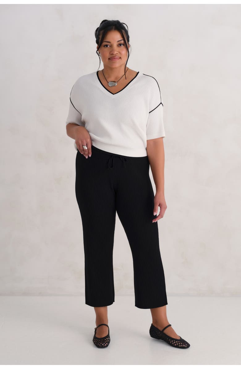 KADA The Awaken Rib Crop Pant, Main, color, Ink