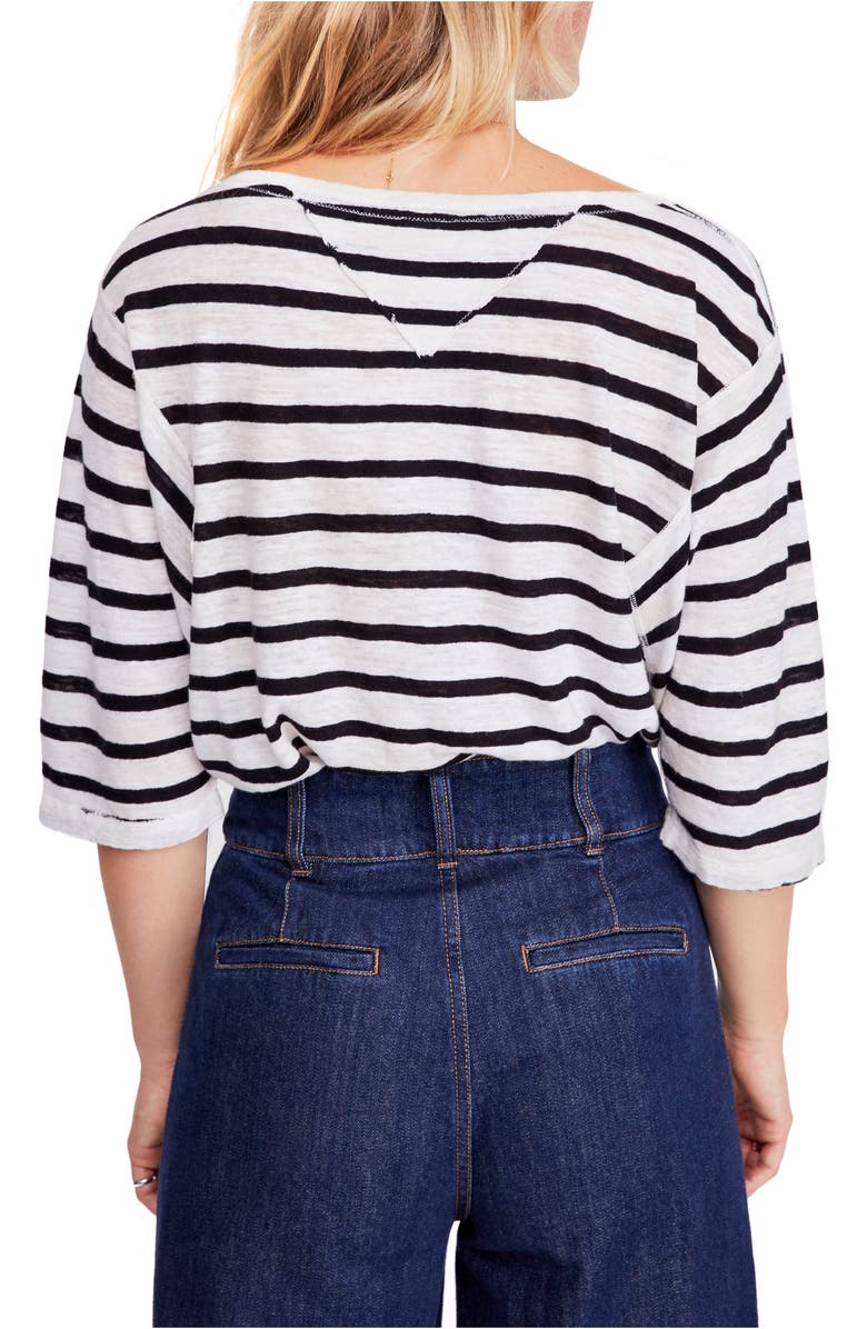 Free People Head in the Clouds Stripe Tee, Alternate, color,