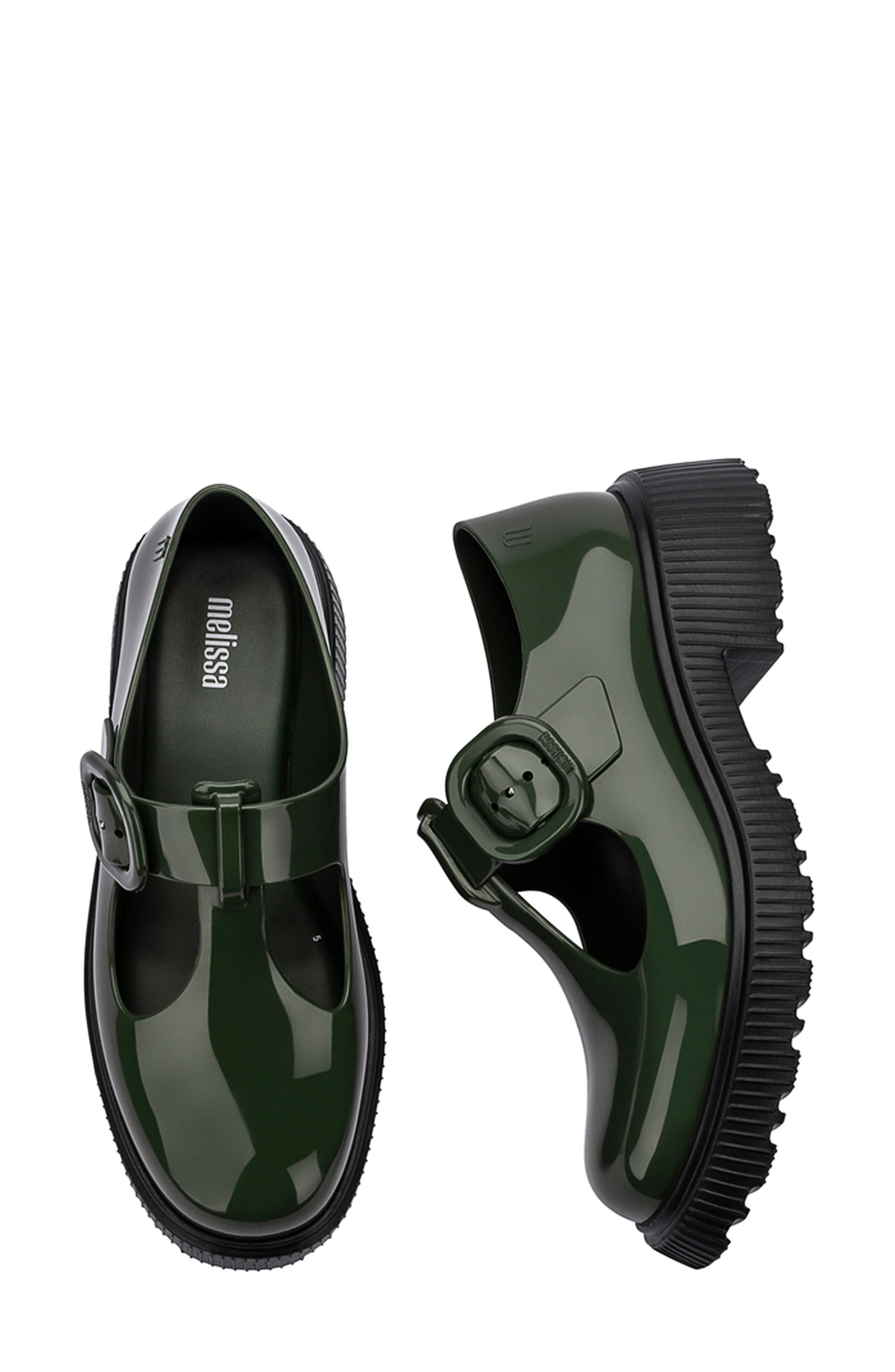 Melissa Jackie Platform Mary Jane, Alternate, color, Blck/Green