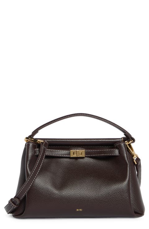 Carmen Faux Leather Top Handle Bag