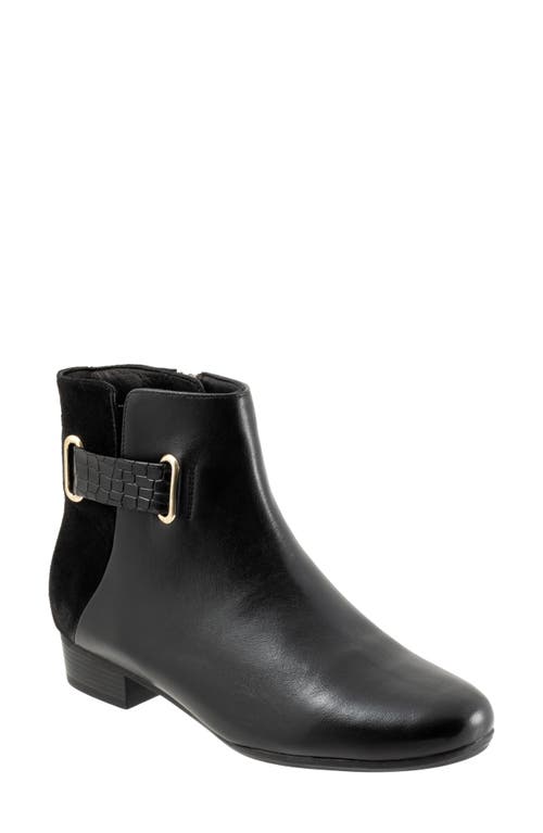 Trotters Maxwell Bootie In Black