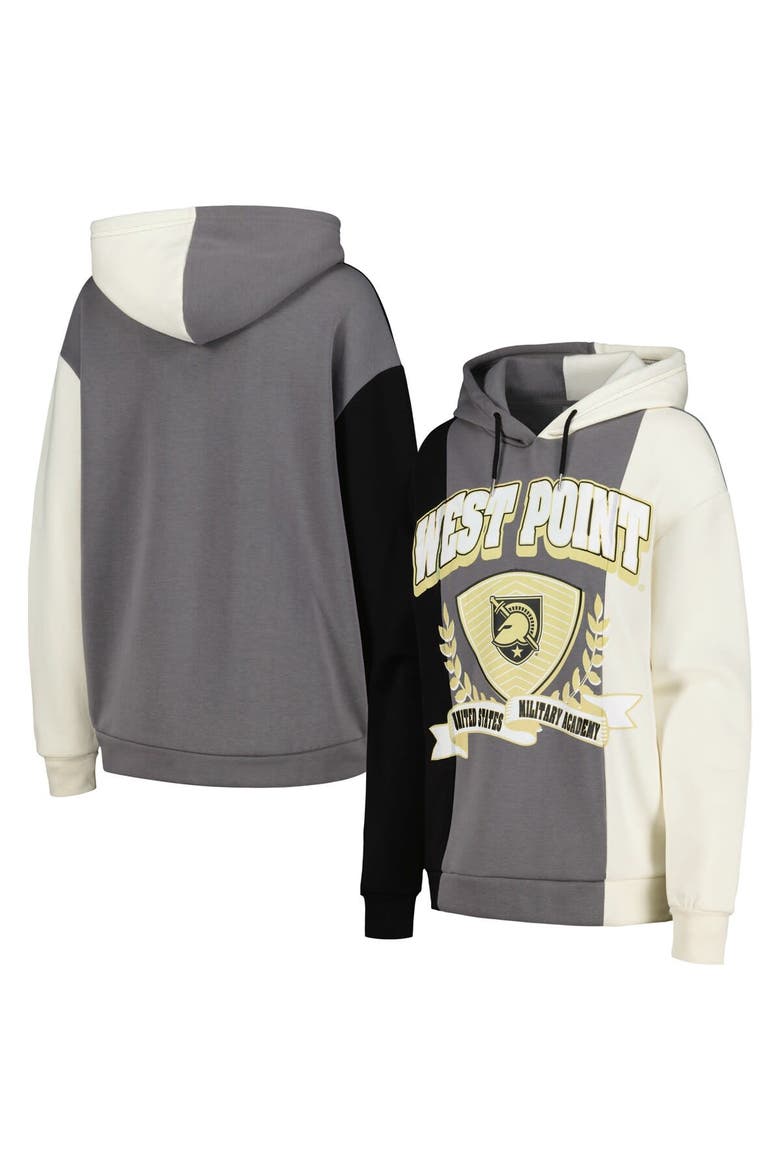 Women's Gameday Couture Black Army Black Knights Hall of Fame Colorblock Pullover Hoodie, Main, color, Black