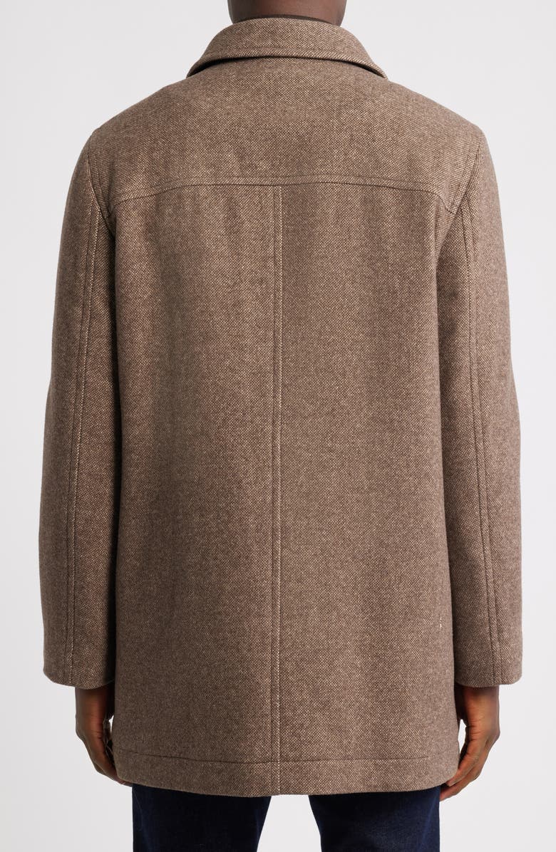 Hart Schaffner Marx Macbeth Wool Blend Single Breasted Coat, Alternate, color, Chestnut Pindot