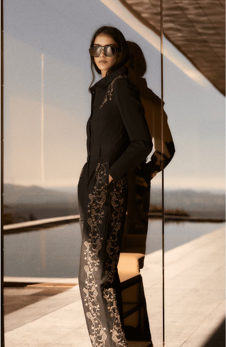 The IQ Collection Bare Jumpsuit, Alternate, color, Black