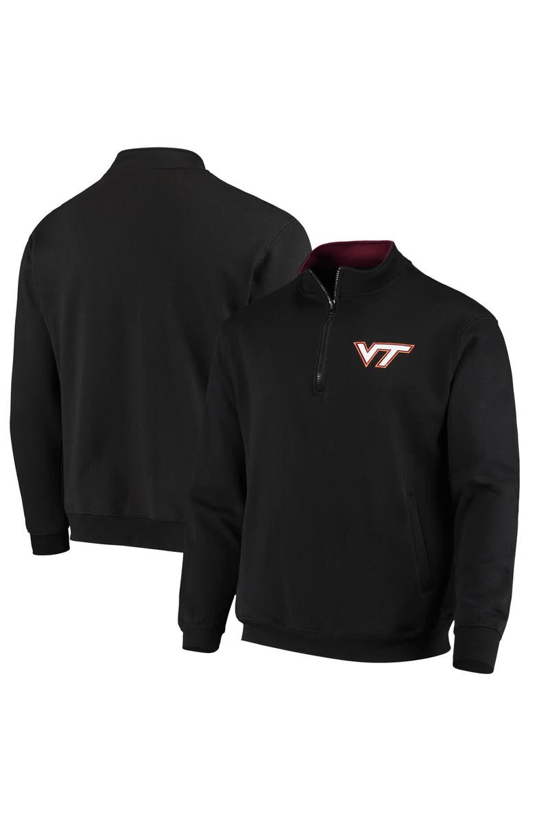 COLOSSEUM Men's Colosseum Black Virginia Tech Hokies Tortugas Logo Quarter-Zip Jacket, Main, color, Black