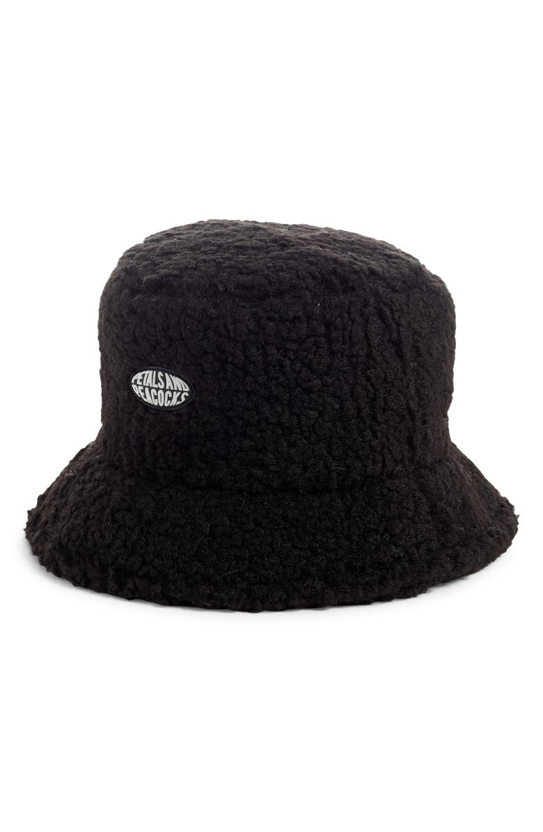 Petals and Peacocks Fleece Bucket Hat, Main, color,