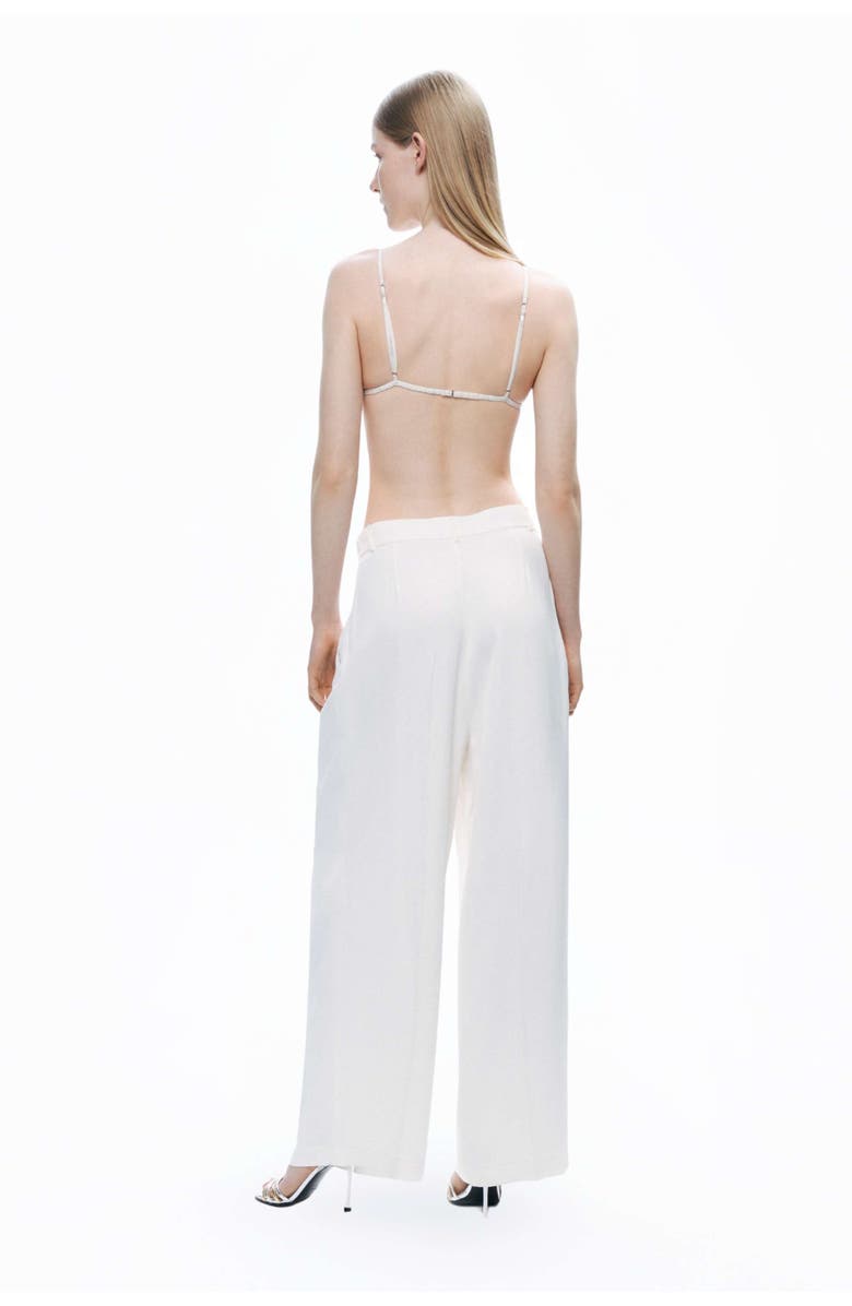 Nocturne Low-Rise Asymmetric Placket Detail Pants, Alternate, color, 