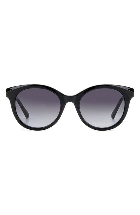 53mm Gradient Round Sunglasses