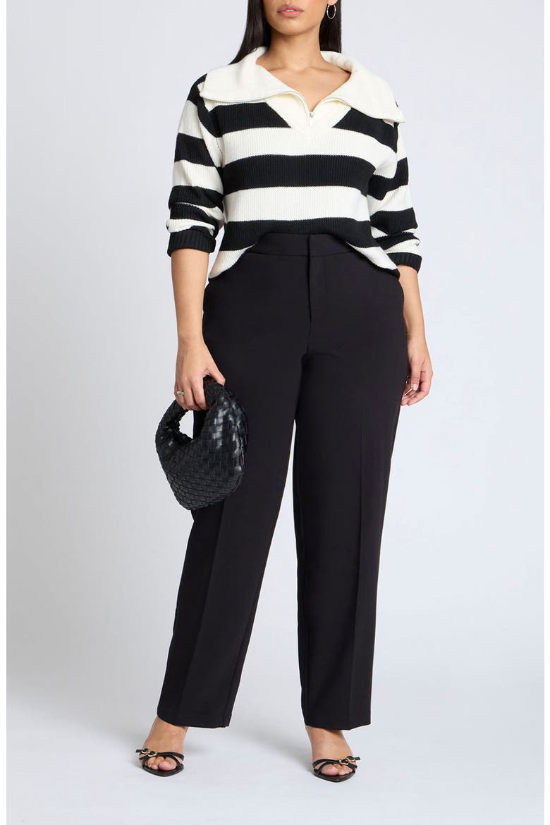 The 365 High Waist Straight Leg Pants, Alternate, color, BLACK ONYX