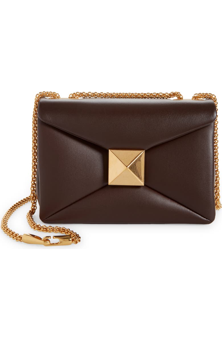 Valentino Garavani Small One Stud Leather Shoulder Bag, Main, color,