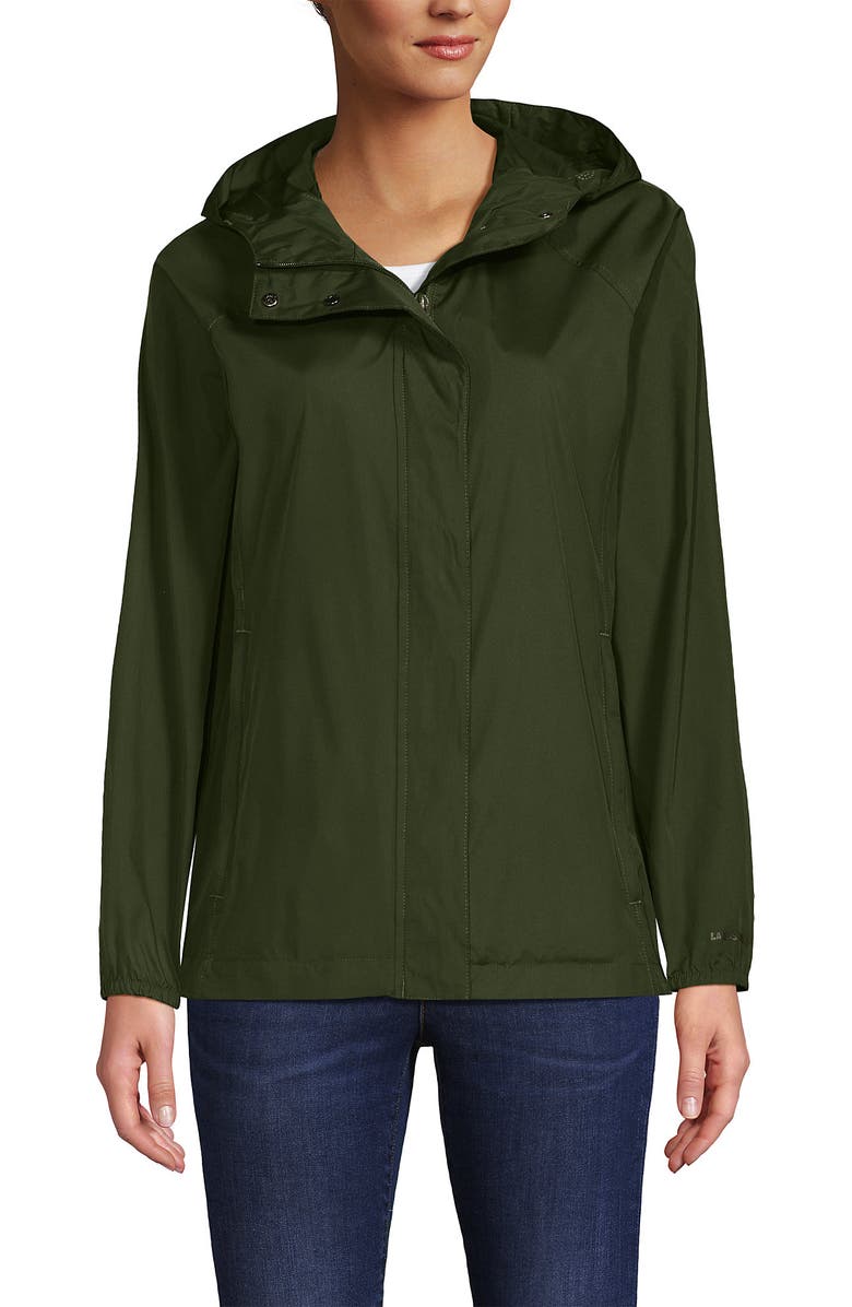 Lands' End Packable Water Resistant UPF 50 Windbreaker Jacket, Main, color, 