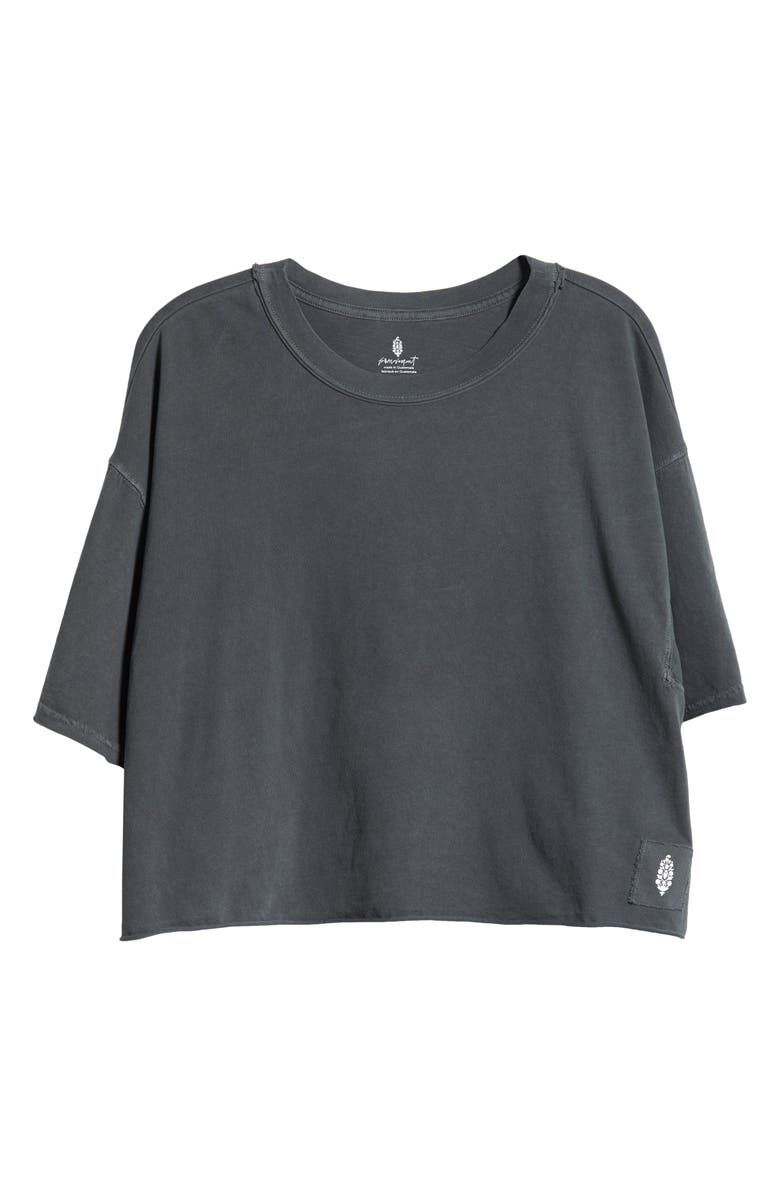 Free People FP Movement Inspire Cotton T-Shirt, Alternate, color, Black