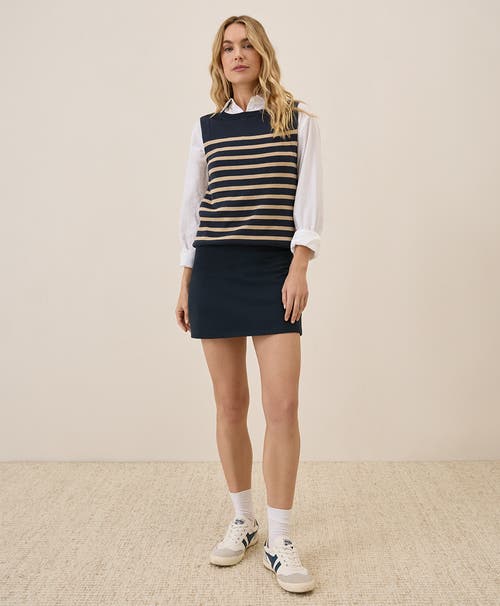 Pact On The Go-to Pocket Skort Made With Organic Cotton In Midnight Blue