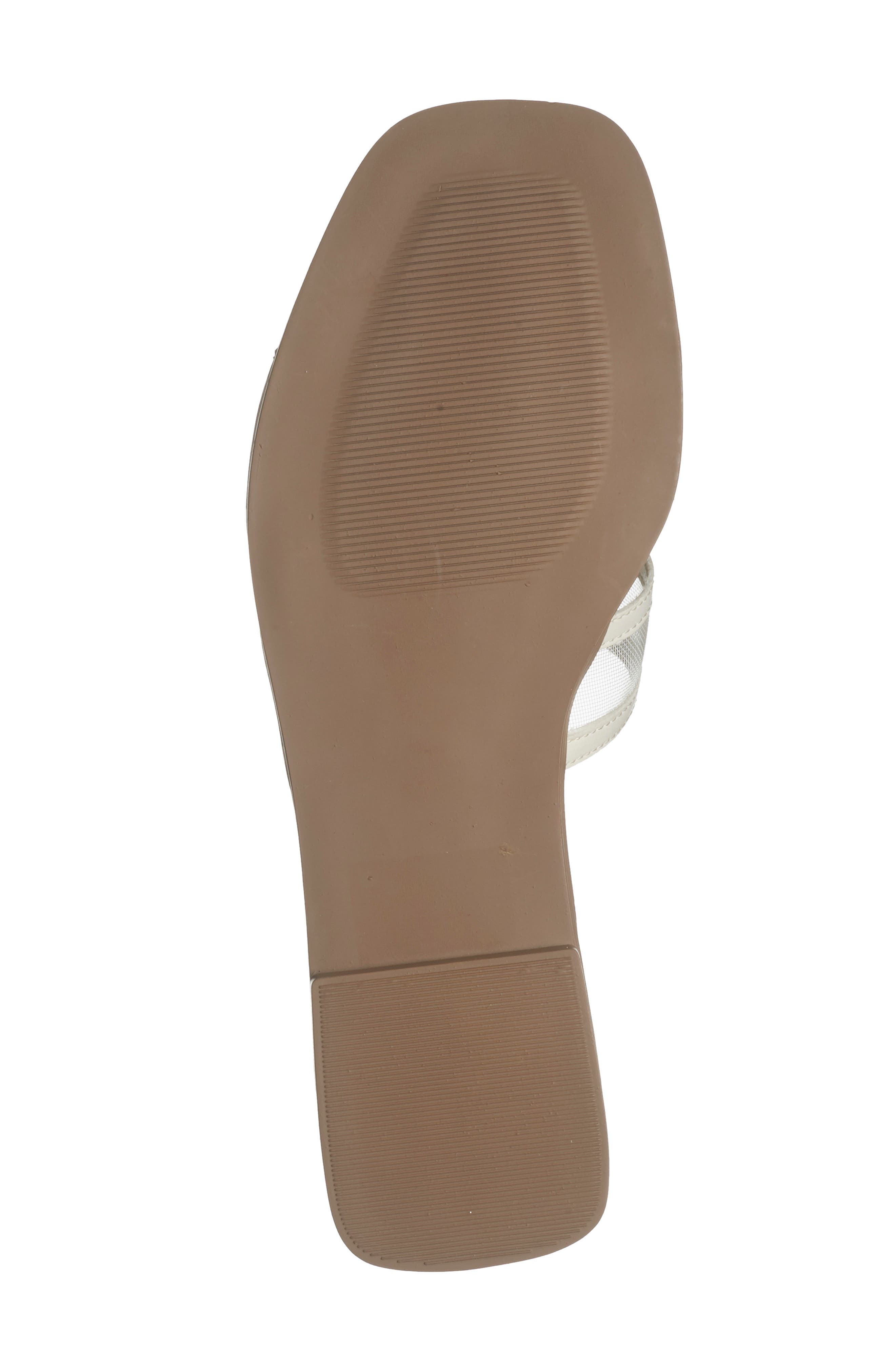 Steven New York Harlien Mesh Slide Sandal, Alternate, color, Ivory