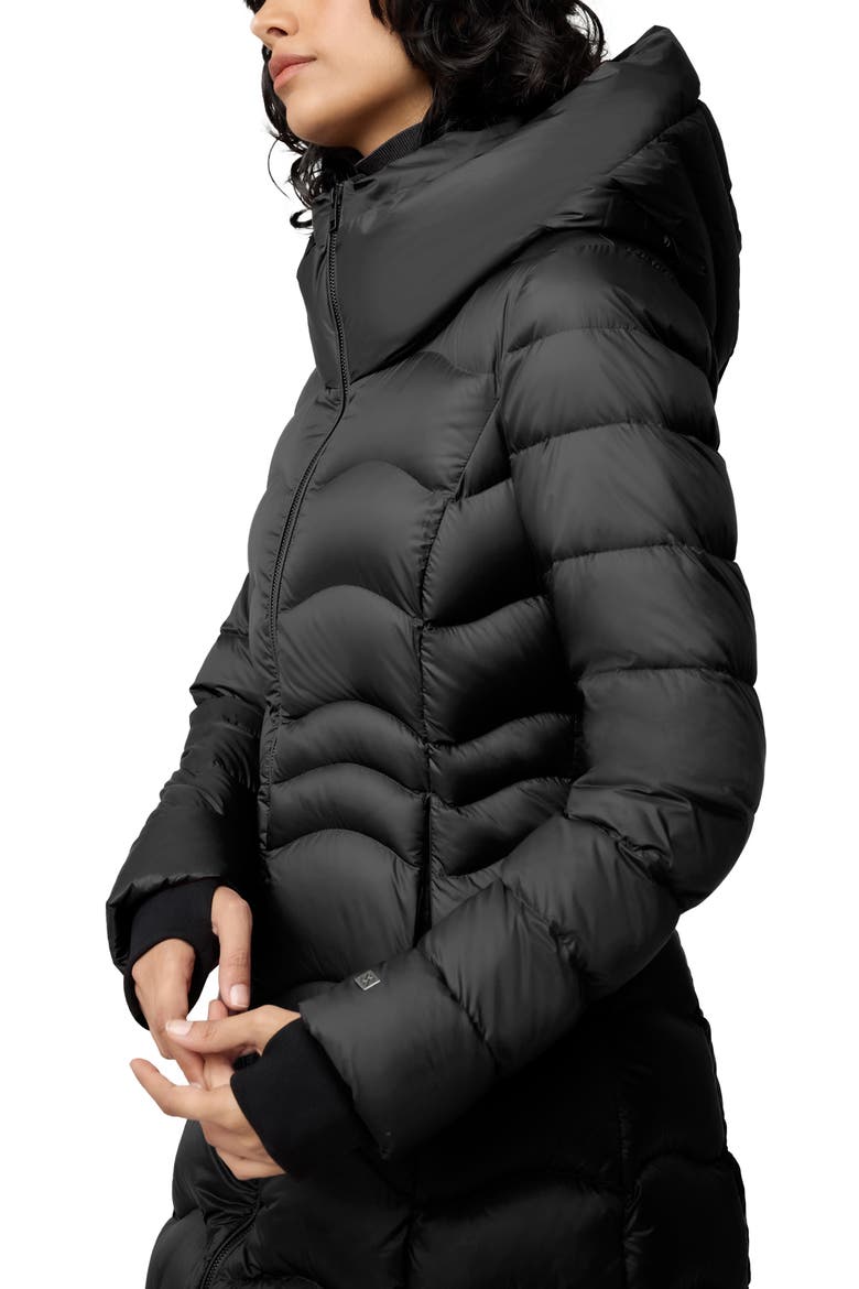 Lita Water Repellent 700 Fill Power Down Hooded Puffer Jacket, Alternate, color, BLACK