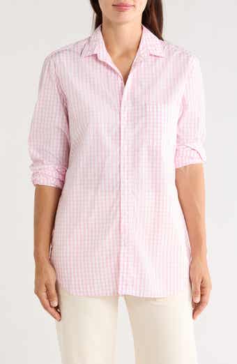 Joedy Grid Cotton Boyfriend Shirt
