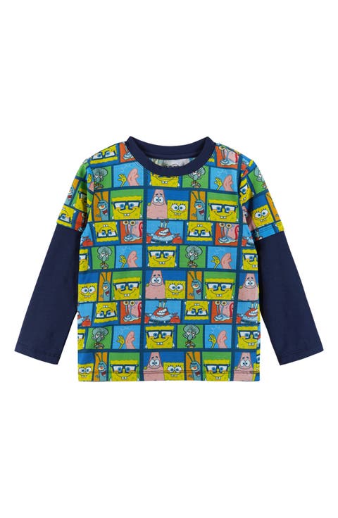 Kids' SpongeBob SquarePants™ Sublimation Layered Graphic T-Shirt (Toddler & Little Kid)
