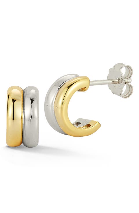 Double Row Hoop Earrings