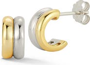 GLAZE JEWELRY Double Row Hoop Earrings