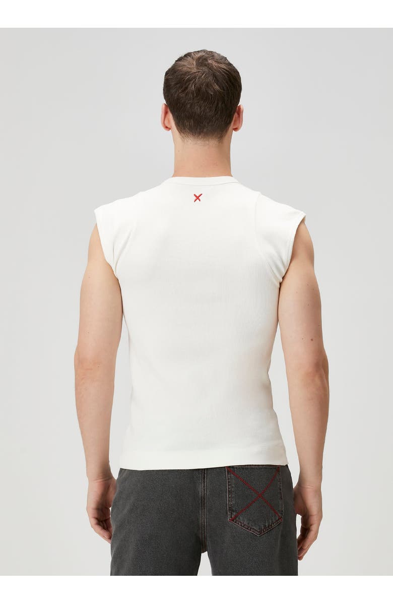 PCFG Cotton Rib Tank Top With Patch, Alternate, color, White