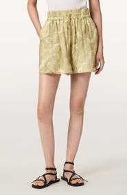 AllSaints Isla Paisley Jacquard Shorts