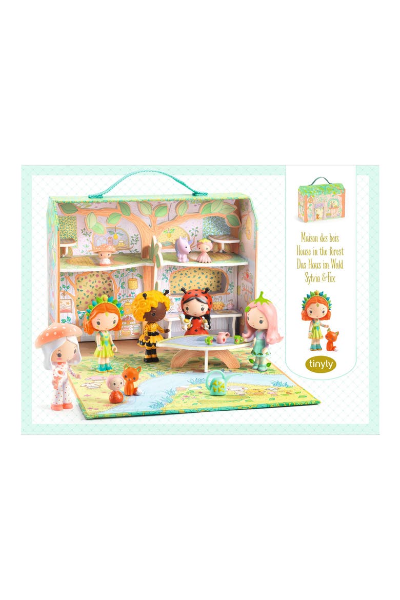 Tinyly Sylvia & Fox House Playset, Alternate, color, MULTI