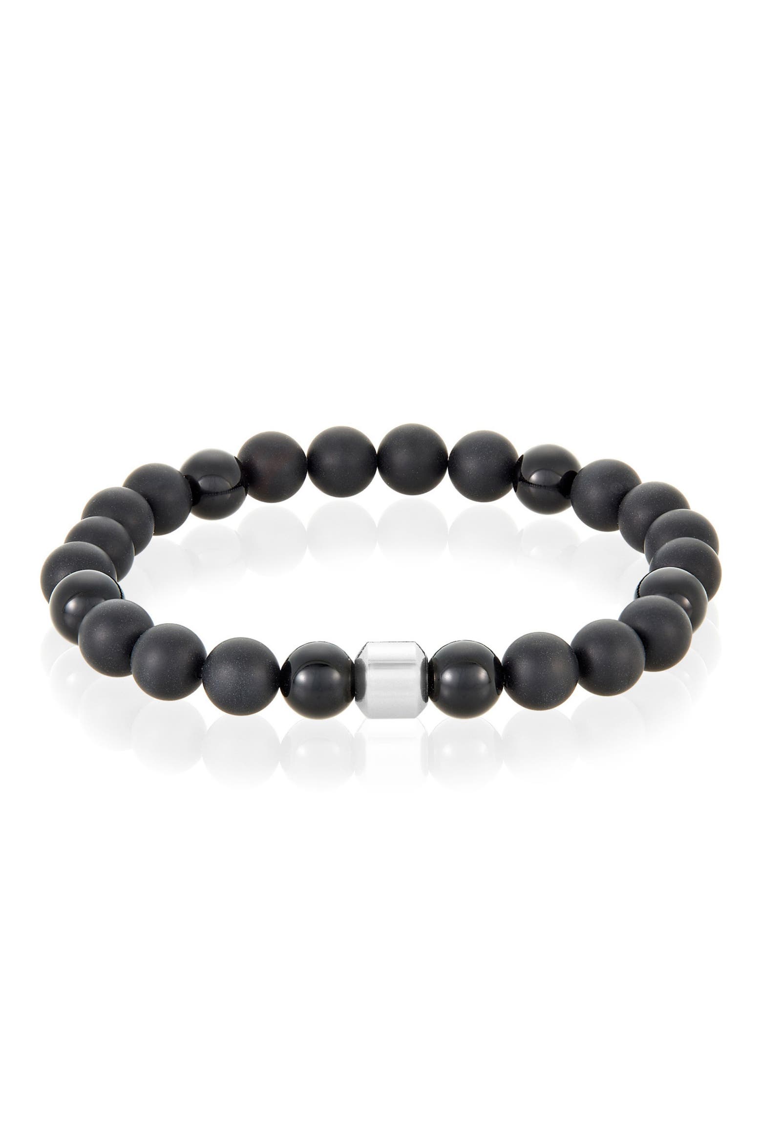 Chain Set Combo Adornia Chain Necklace & Beaded Bracelet Set (Men) | Nordstromrack
