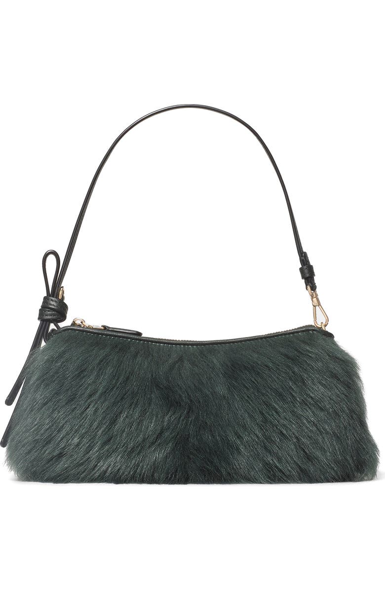 Kate Spade New York loop genuine shearling pochette bag, Main, color,