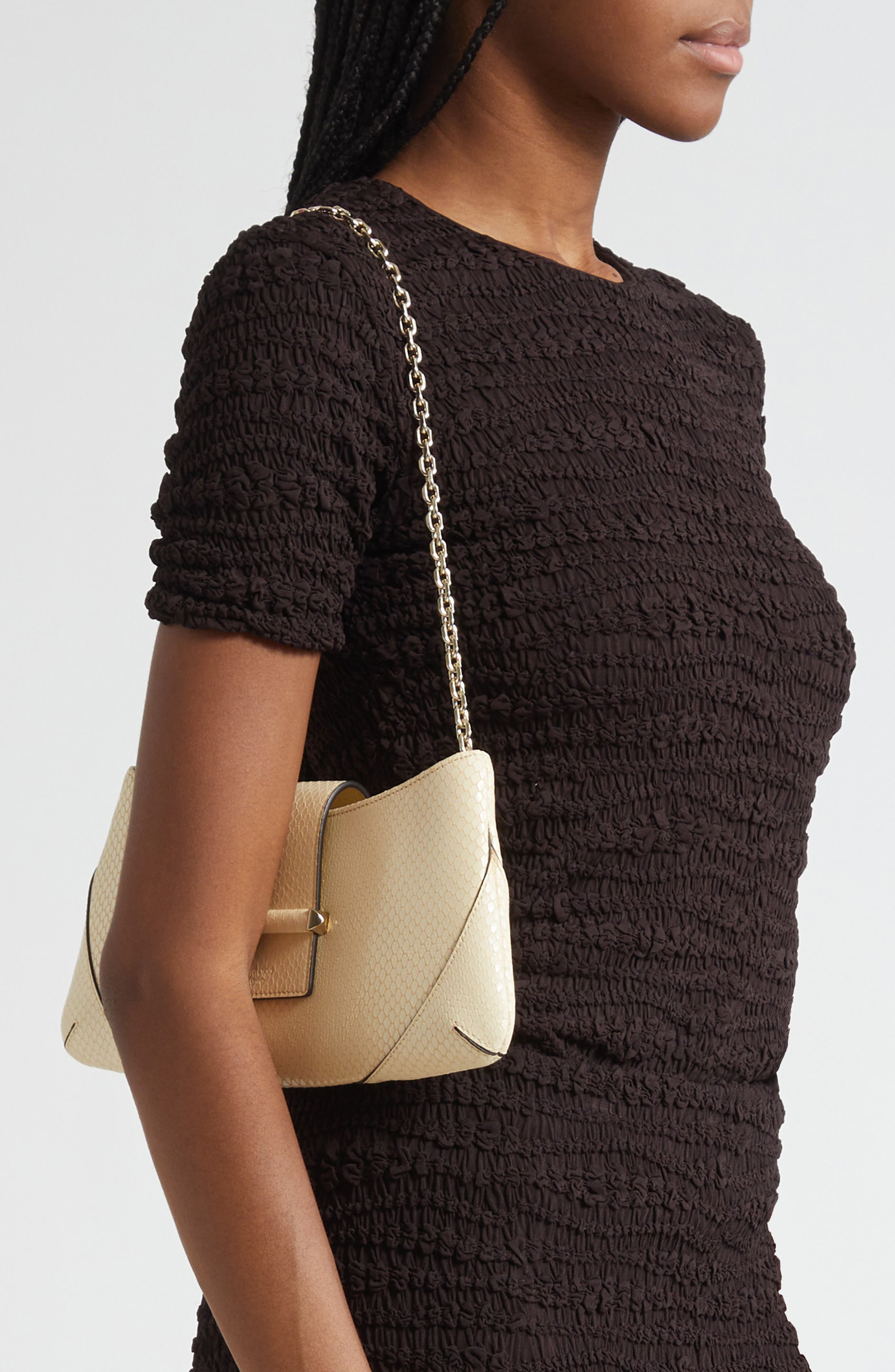Bar Slim Snakeskin Embossed Leather Clutch, Alternate, color, BUTTERMILK/ SHINY GOLD