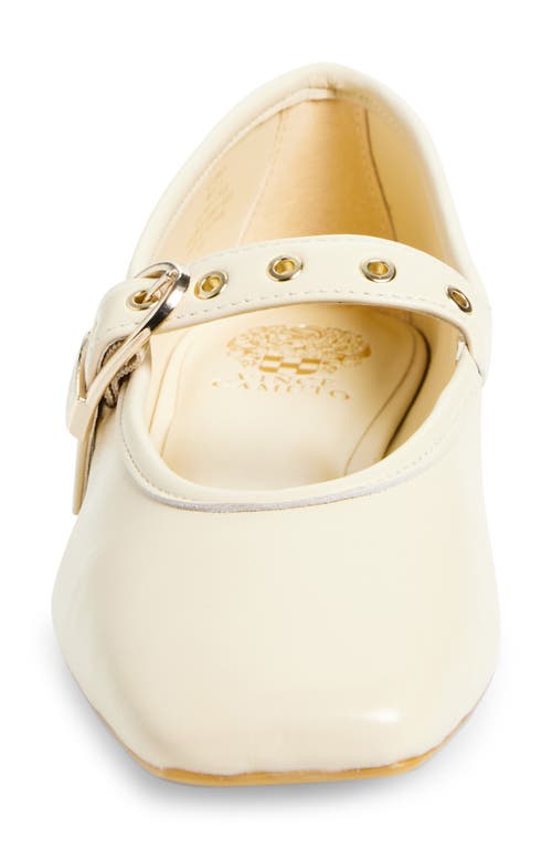 Vince Camuto Vinica Square Toe Mary Jane Flat In White