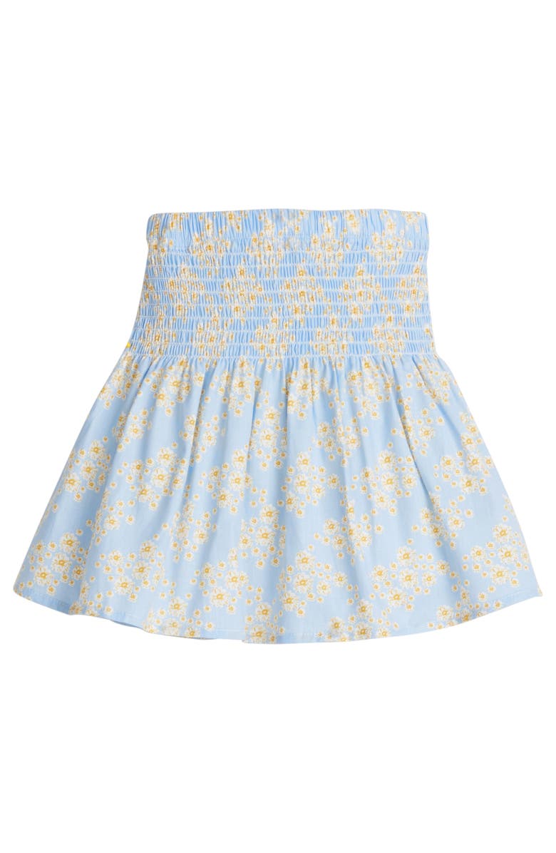 BISBY Kids' Shirred Circle Skirt, Alternate, color, Blue Ditsy Floral