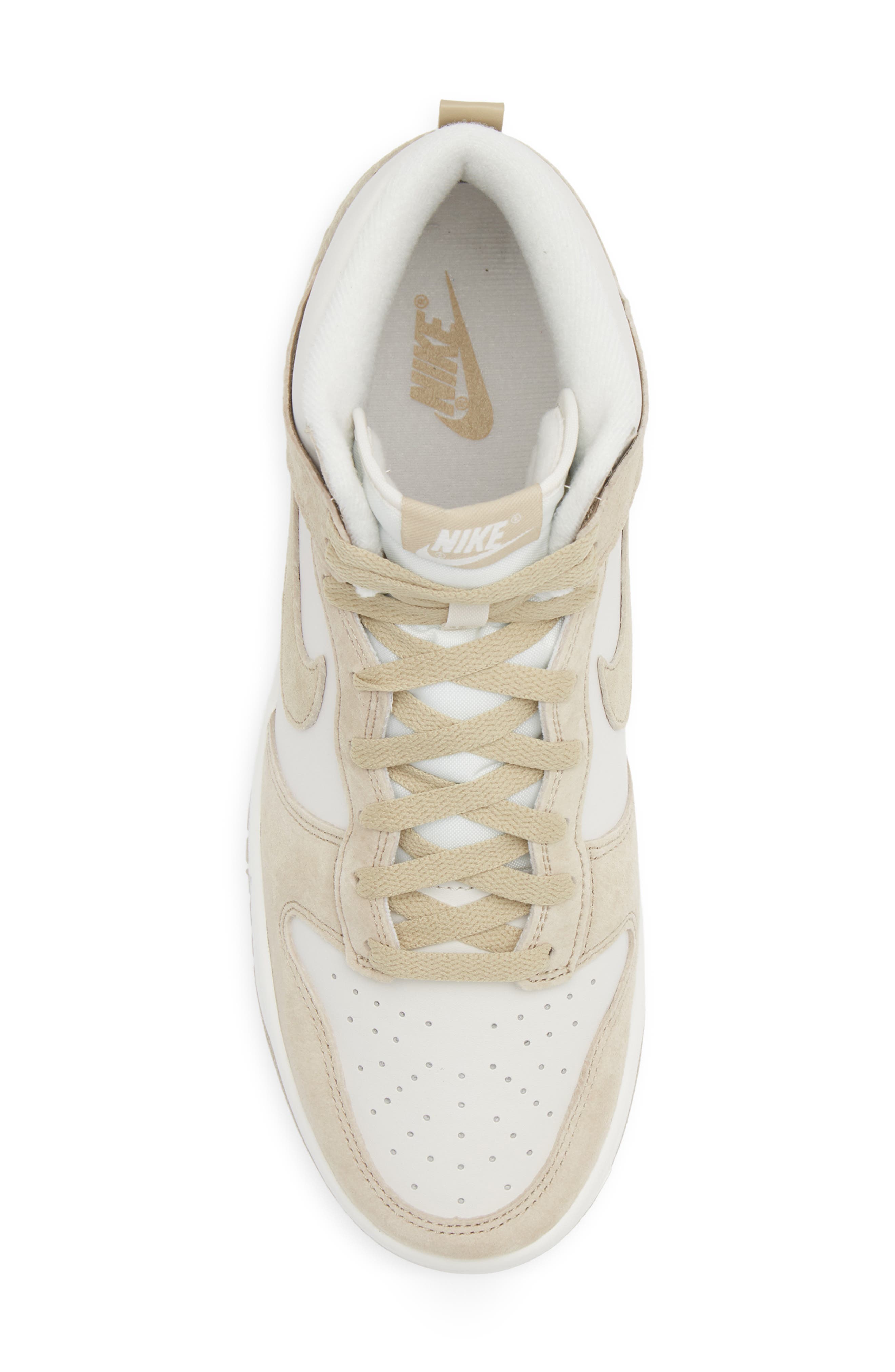 Dunk Hi Retro PRM High Top Basketball Sneaker, Alternate, color, PHANTOM/ LIMESTONE/ SAIL