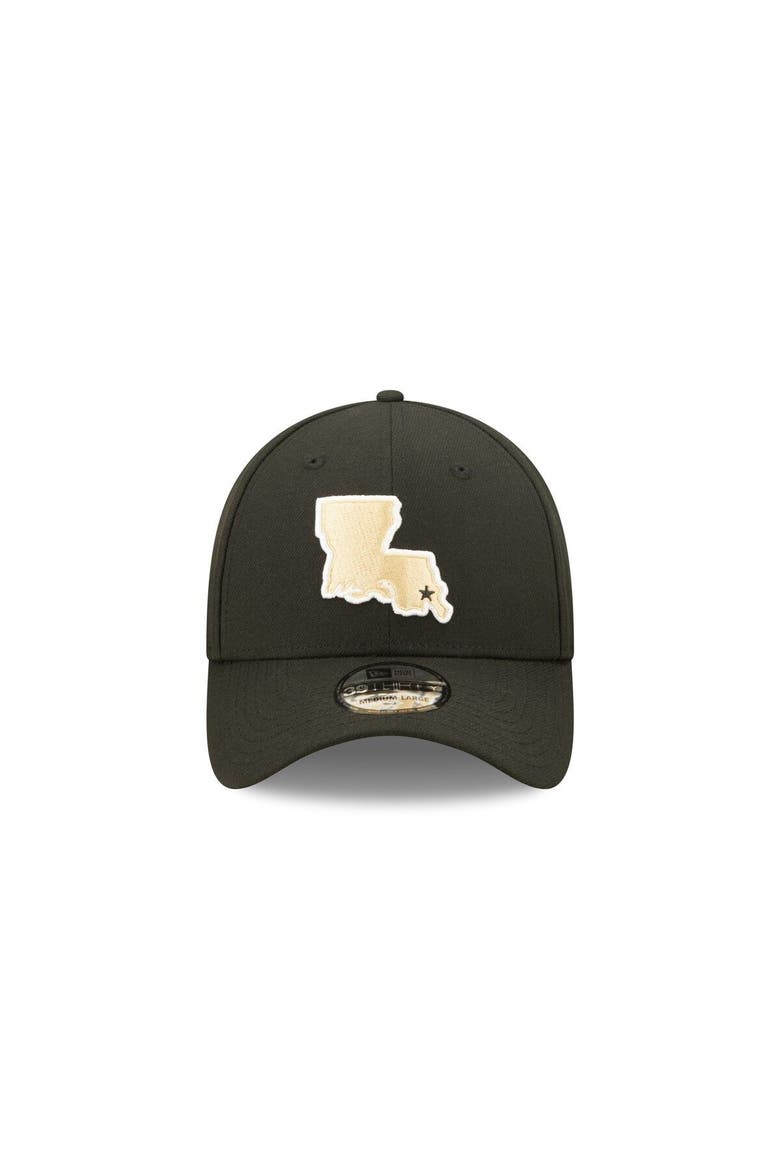 Men's New Era Black New Orleans Saints Elemental 39THIRTY Flex Hat, Alternate, color, Black