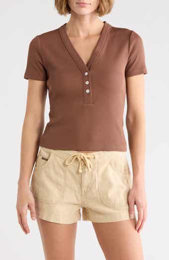 Veronica Beard Dekalb Short Sleeve Top