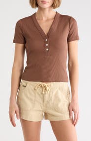 Veronica Beard Dekalb Short Sleeve Top