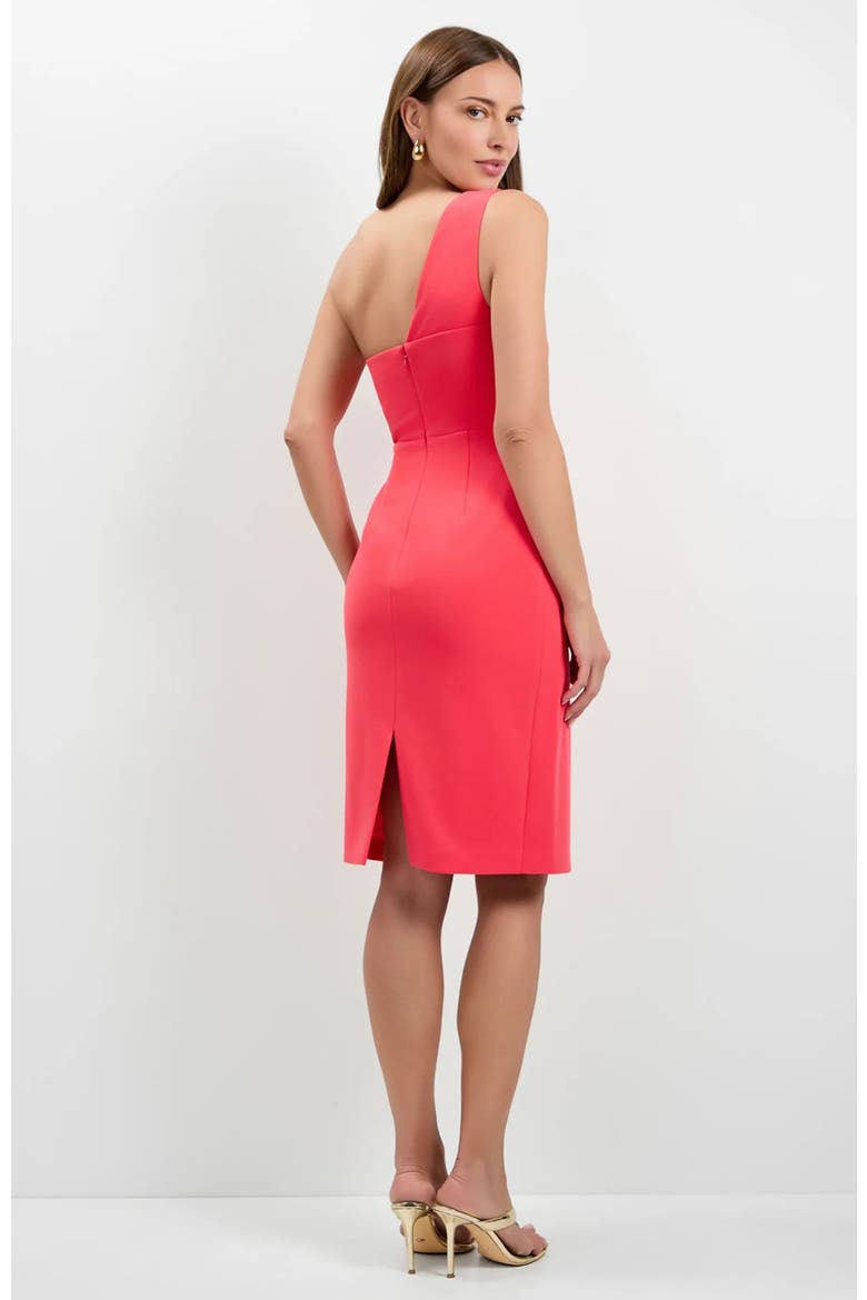 Carlotta One-Shoulder Dress, Alternate, color, Corso Coral
