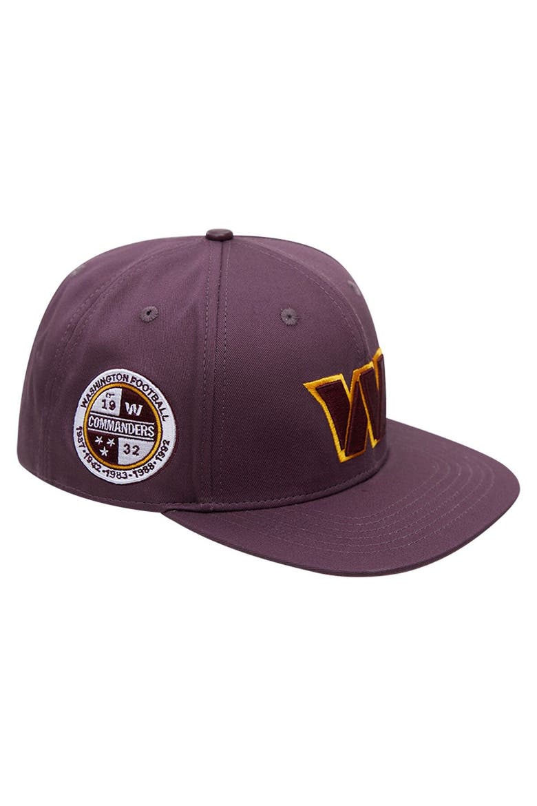 Men's Pro Standard Burgundy Washington Commanders Classic Snapback Hat, Main, color, Burgundy