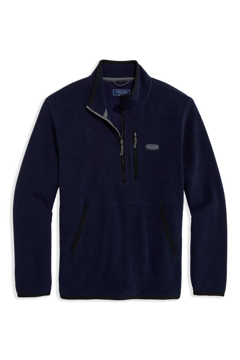 Bonfire Fleece Quarter Zip, Alternate, color, NAUTICAL NAVY