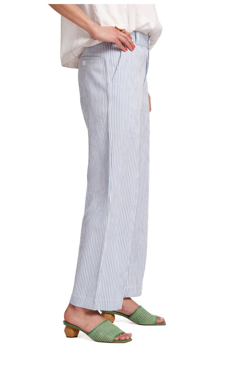 Frances Valentine Coleman Pant Stripe, Alternate, color, Light Blue/White
