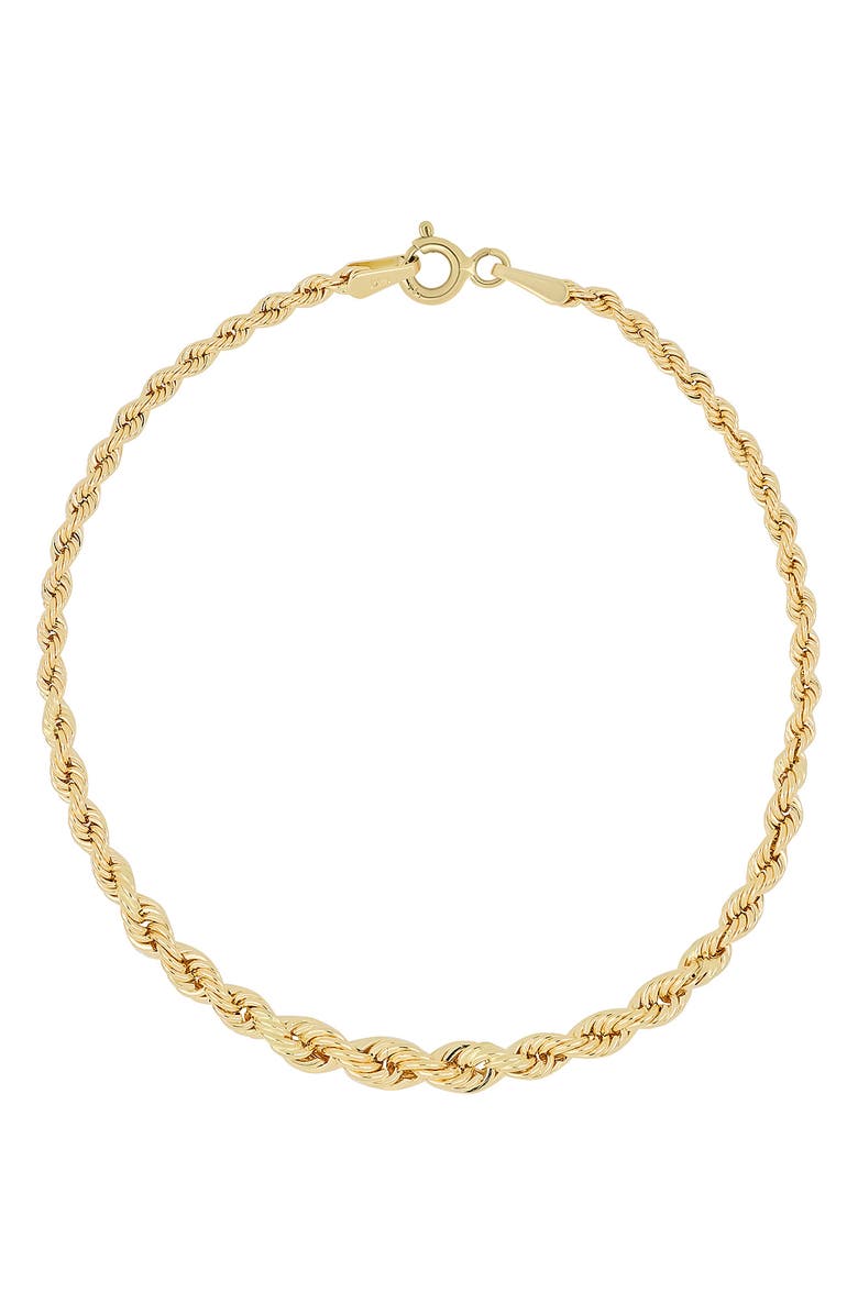 Bony Levy 14K Gold Graduated Rope Bracelet, Main, color, 14K Yellow Gold