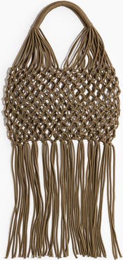 H&M Fringed Net Shoulder Bag