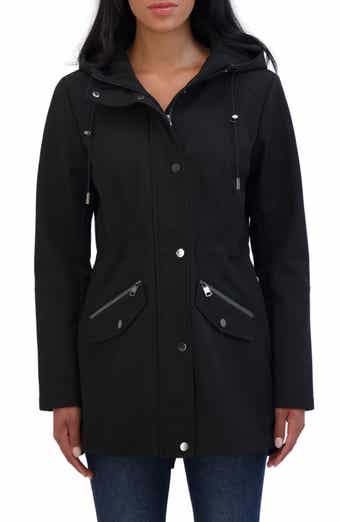 Sebby Water Resistant Hooded Softshell Coat