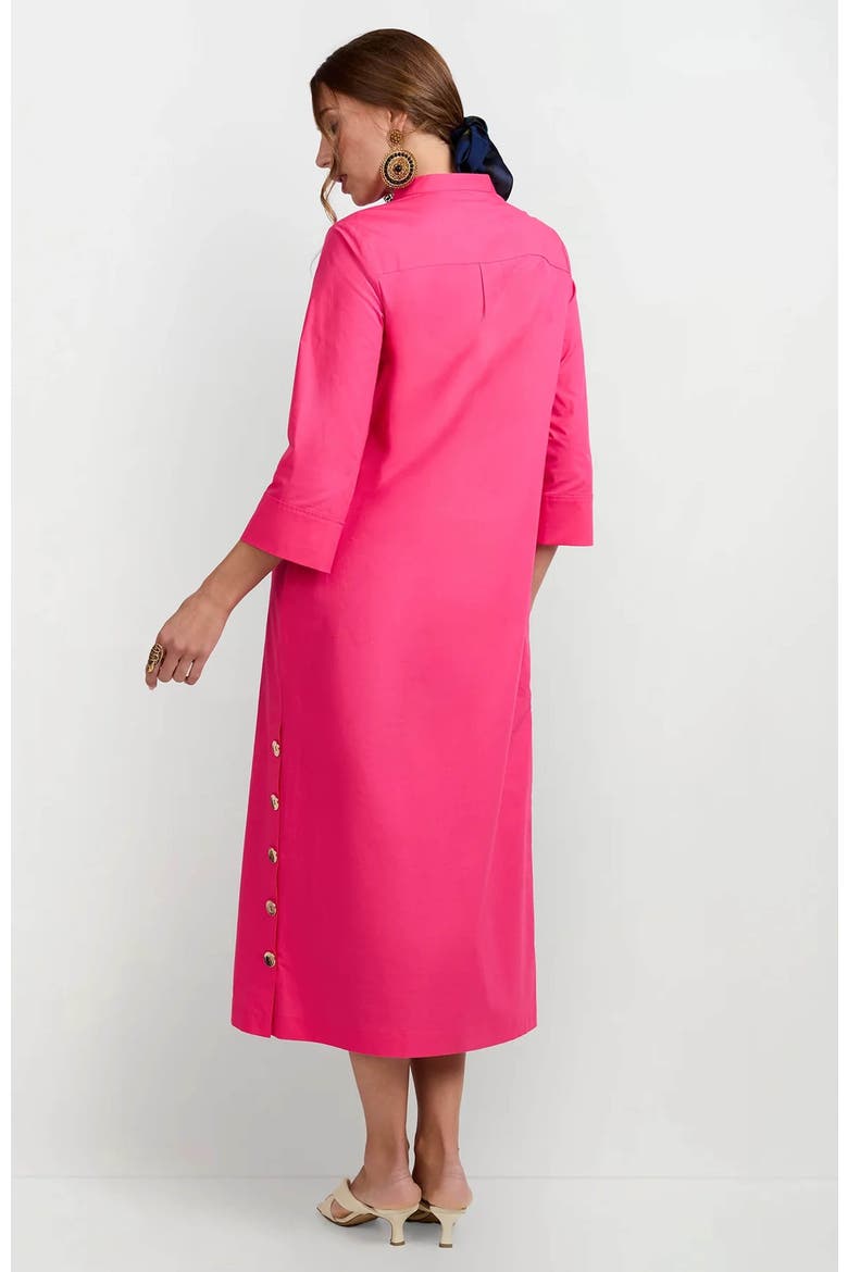 Capella Mandarin Collar Maxi Dress, Alternate, color, Magenta Milano
