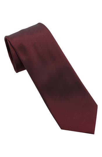 Dkny Iridescent Solid Tie In Burgundy