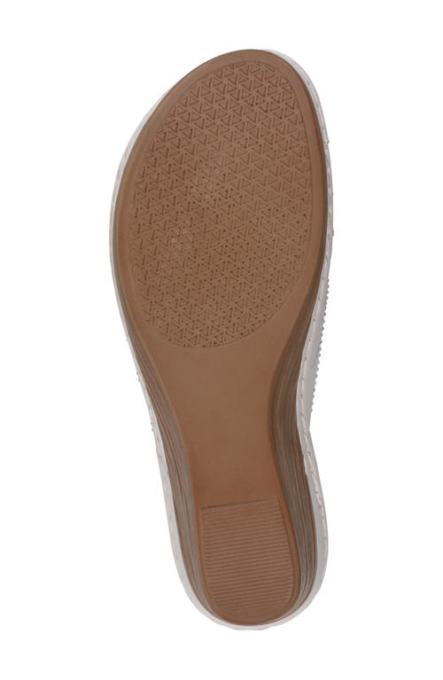 Gc Shoes Fiora Wedge Sandal In White