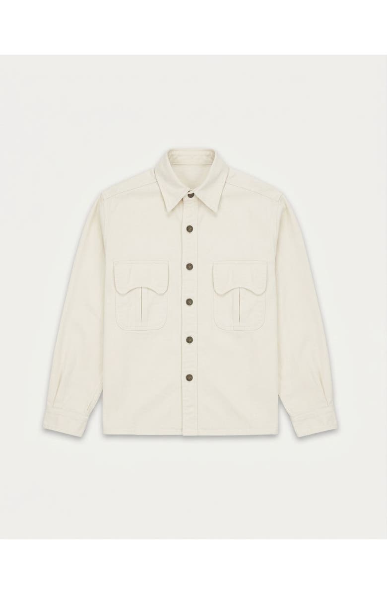Fortela Kenny 2.0 Cotton Overshirt, Main, color, Ecru