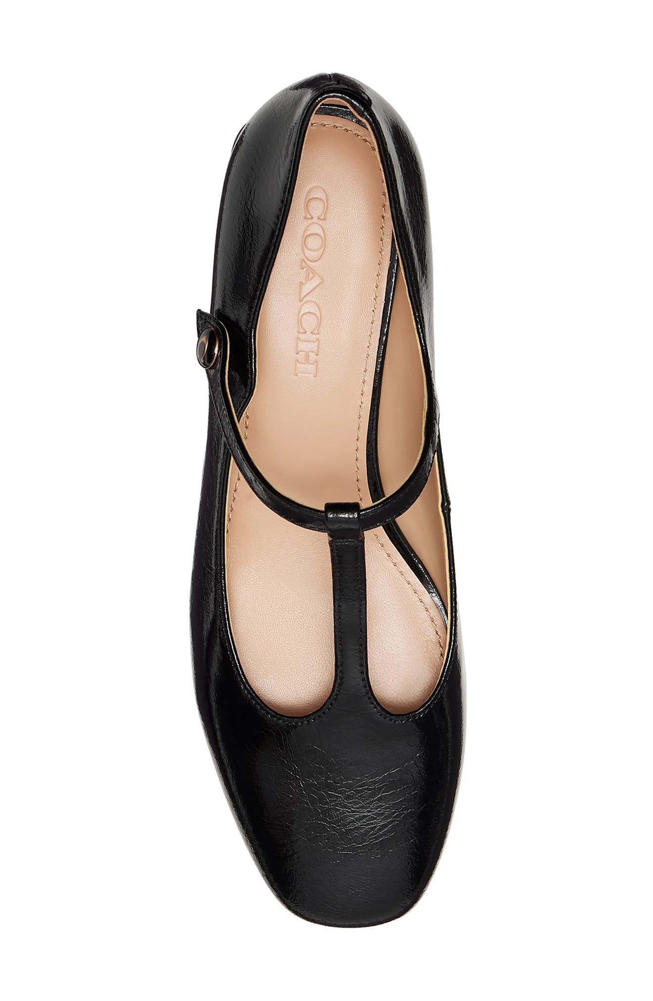 COACH Angelina T-Strap Pump, Alternate, color, Black