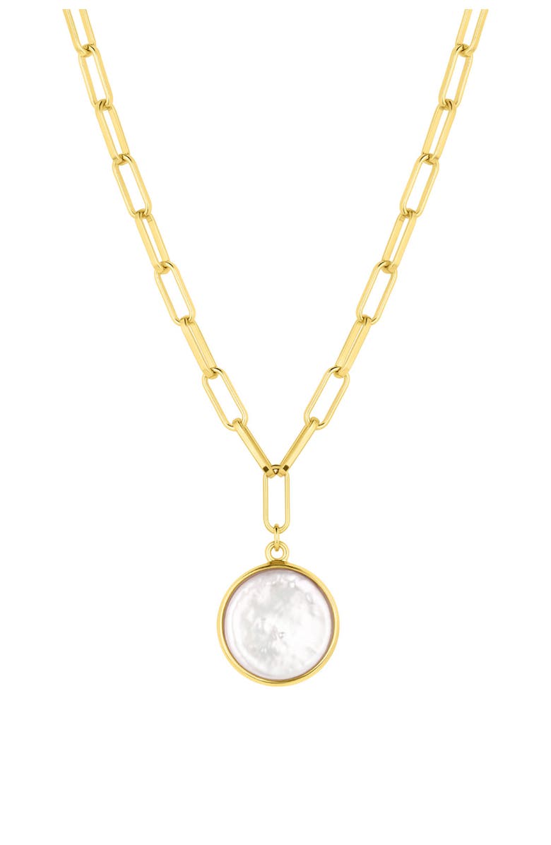 Set & Stones Capri Pearl Pendant Necklace, Main, color, Gold